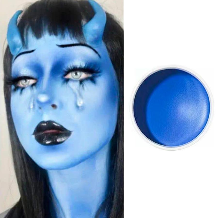 12-Color Fluorescent Face & Body Paint for Halloween, World Cup, and Theater