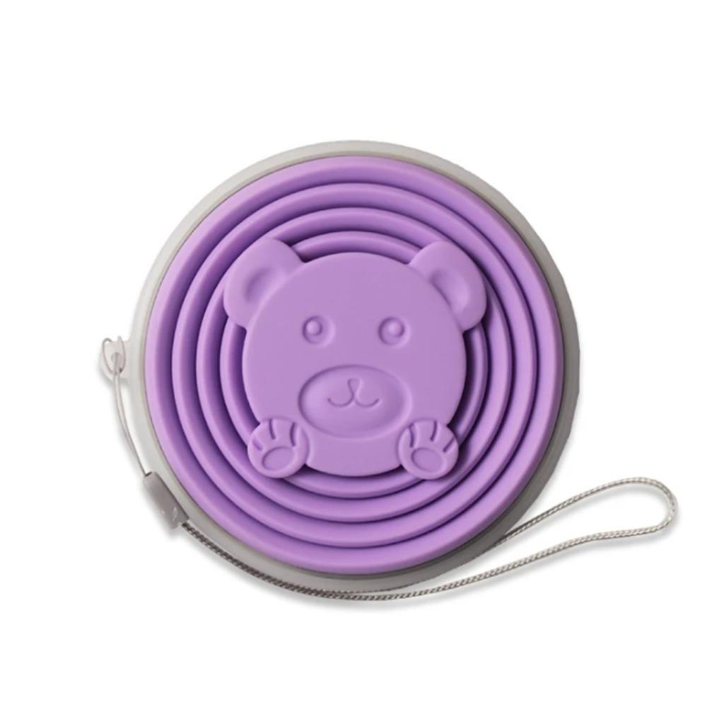 180/320 мл Силиконовые складные дорожные стаканы Многоразовый и портативный стакан для питья с крышками для походов на открытом воздухе