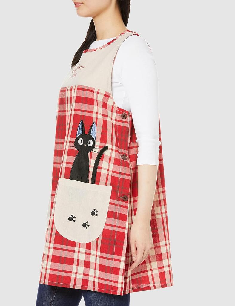 Marushin Ghibli Apron for Perfect for Nursery School Delivery Jiji and Deck Cute Character Adult Orchid Suitable for Nursery Schools and Product