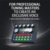 Audio Mixer Sound Card Audio Interface With DJ Mixer And Voice Changer Studio Broadcast Microphone For Live Streaming Podcasting Gaming