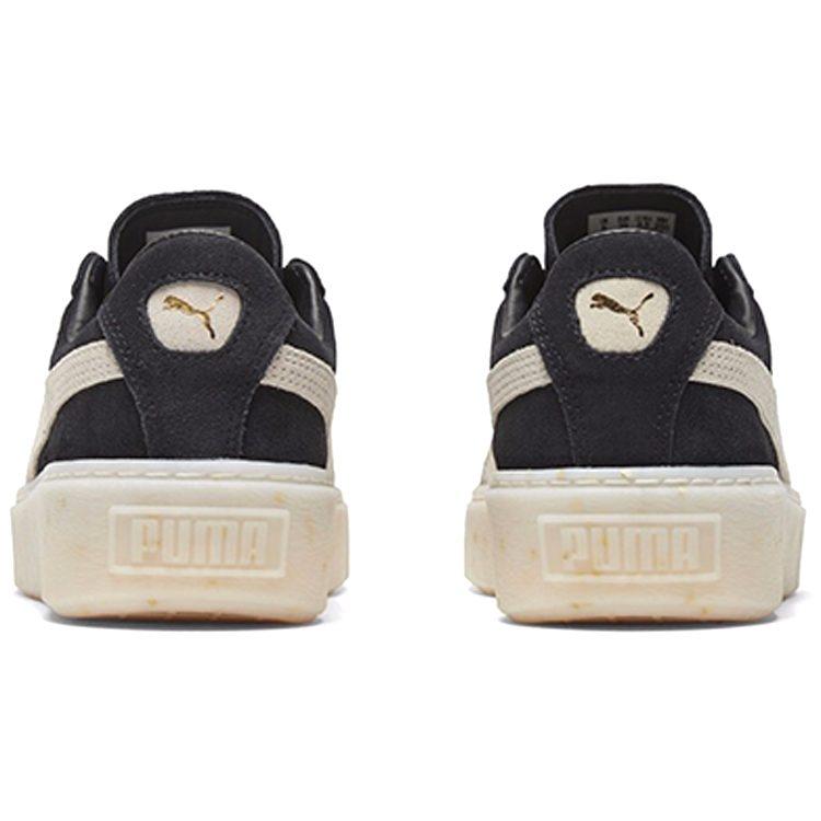Puma Замша Платформа Черный/Белый/Золотой Кеды Женские 365621-03