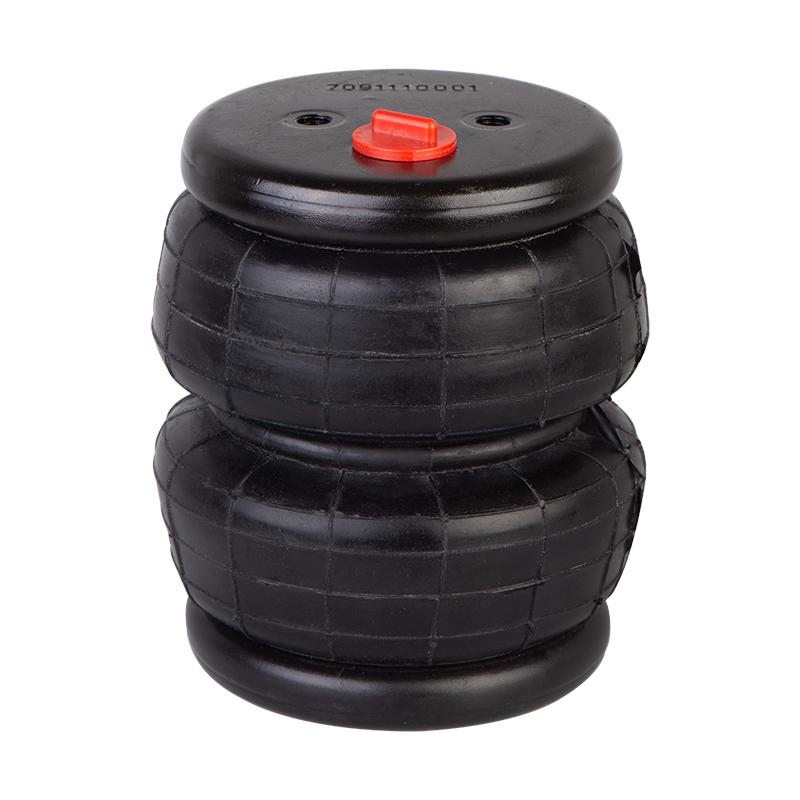 2E2300 Double Convolute Airbags for Truck/Bus/Trailer Heavy-Duty Pneumatic Suspension 113-137mm Adjustable 1/2-14NPT&3/8-16UNC
