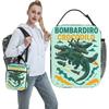 Bombardiro Crocodilo Italian Brainrot Memes Lunch Bag Leisure Lunch Box For Women Office Cooler Bag Oxford Designer Lunch Bags