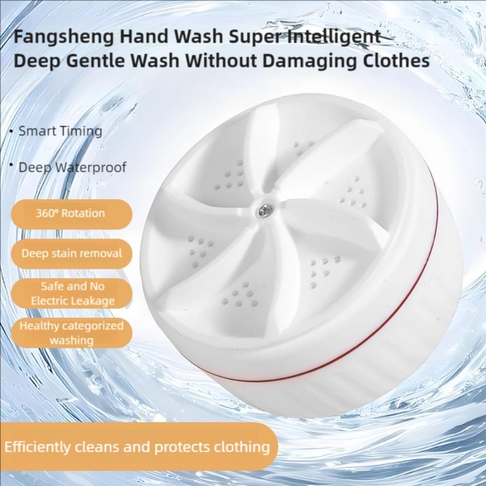 60W Mini Washing Machine Portable USB Turbo Ultrasonic Washer for Baby Clothes Underwear Socks Business Travel Home Kitchen
