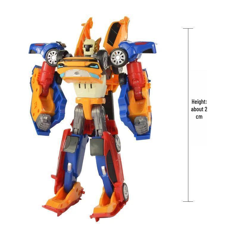 Корейские трансформирующиеся братья Тобот: Тройная Комбинация 3 Штуки - Образовательная Аниме-Игрушка Машина-Робот для Детей