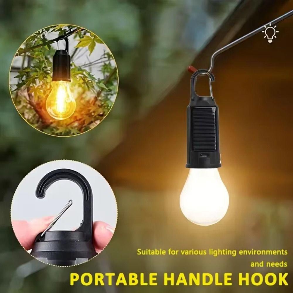USB Rechargeable Solar Powered LED Lamp LED Light Camping Lamp Outdoor Activities