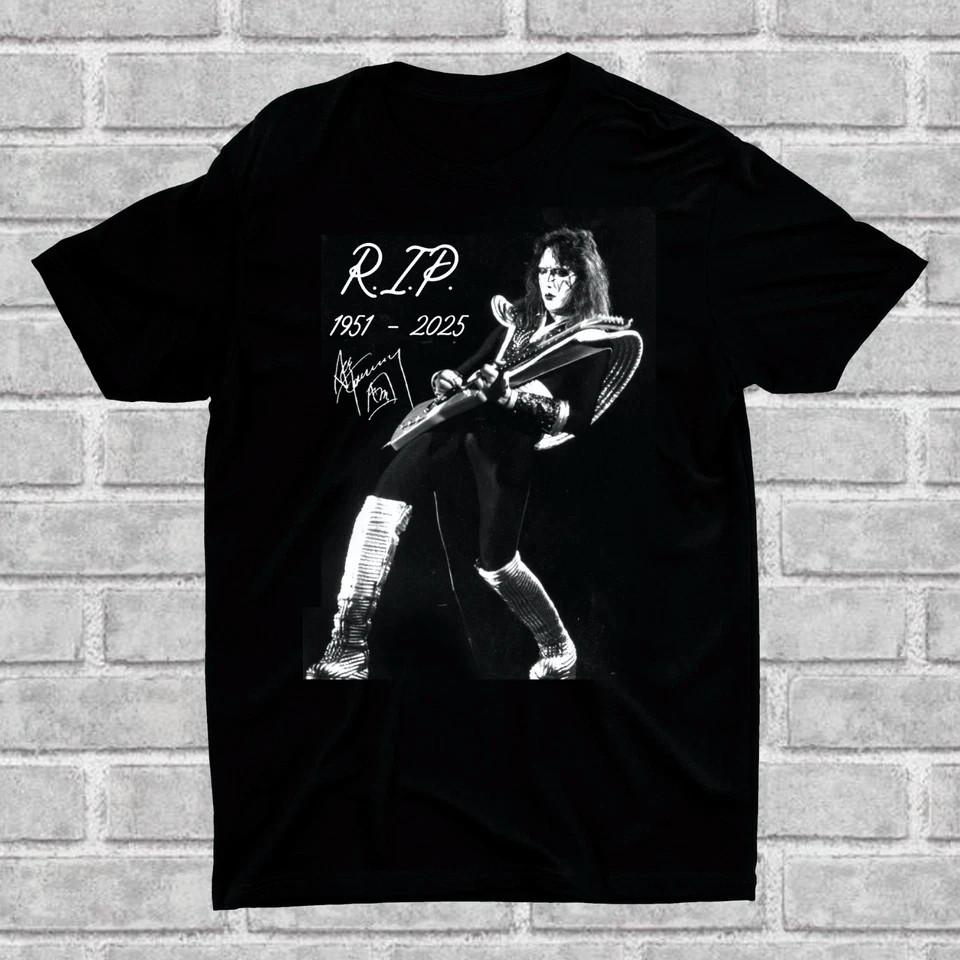 Ace Frehley 19512025 Фирменная Футболка Унисекс Футболка Футболка с принтом