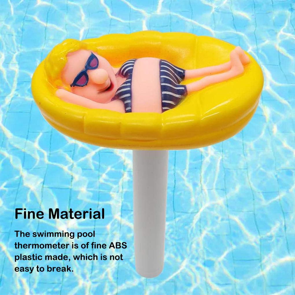 ABS бассейн вода милый мультфильм дрейфующий точный джакузи пруд для рыбы измеритель температуры измеритель