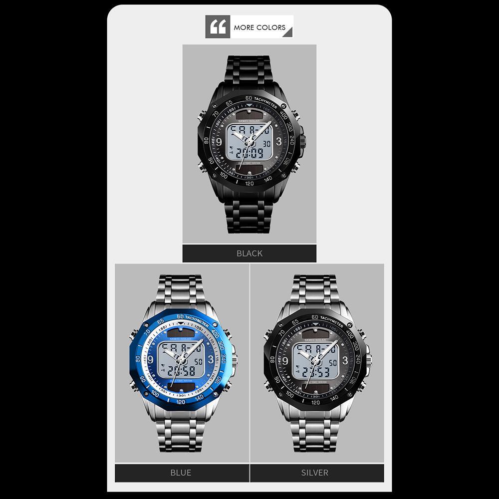 SKMEI 1493 Quartz Digital Electronic Men Watch Fashion Casual Outdoor Sports Male Wristwatch Dual