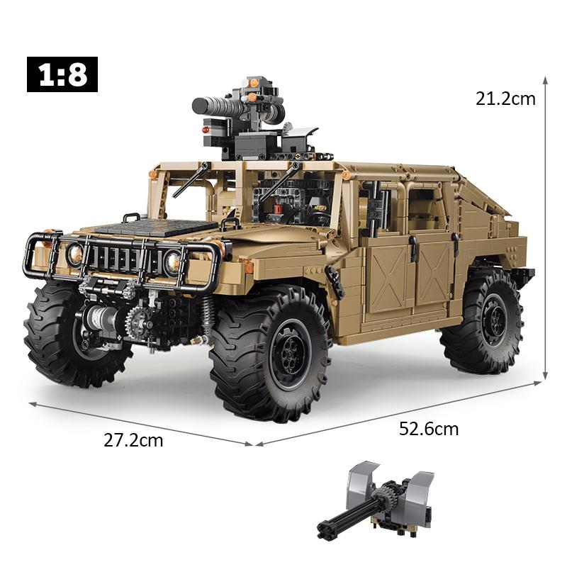 Cada 3935 шт. 1:8 внедорожник, бронированный автомобиль, багги, грузовики, пикап, кирпичи, город, внедорожный автомобиль с дистанционным управлением, строительные блоки, игрушки для мальчиков, подарки