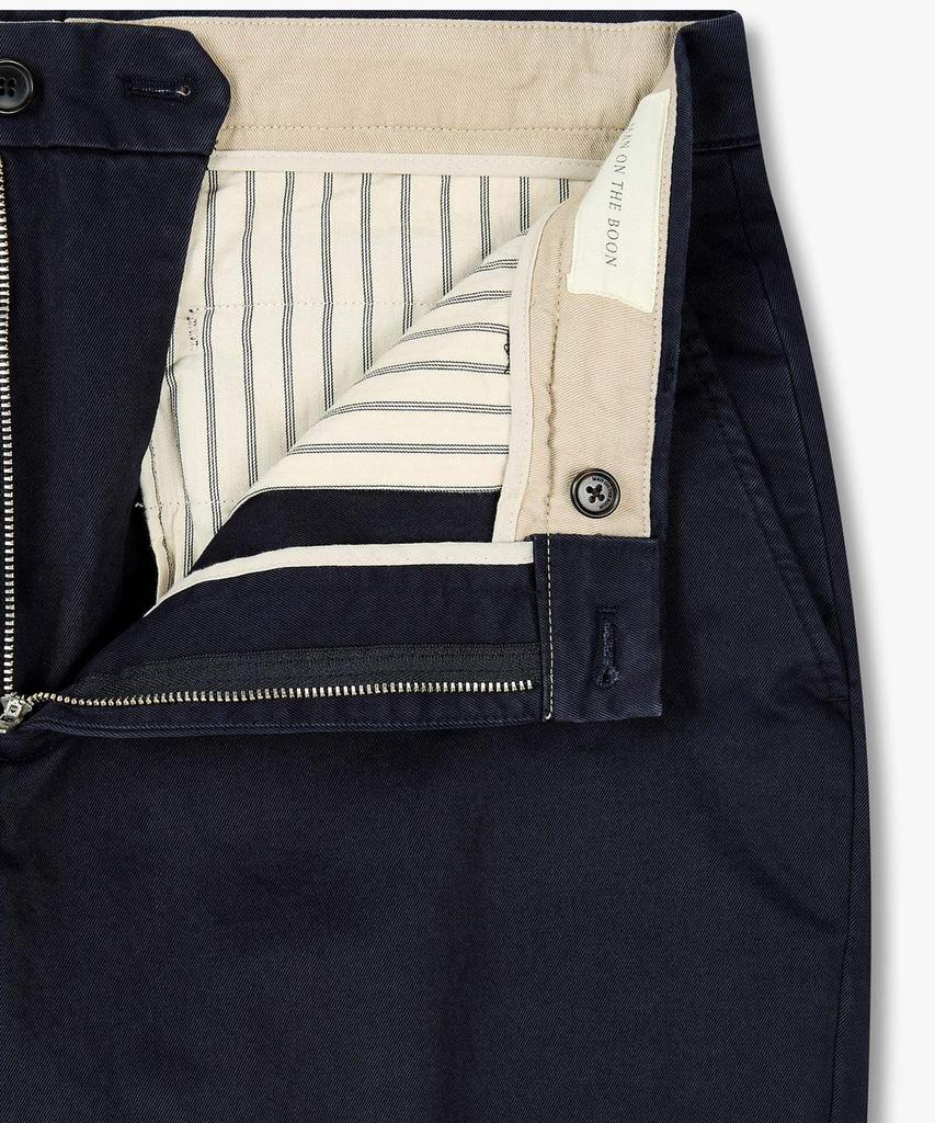 MAN ON THE BOON Washed Cotton Chino Pants_Navy 4716104002