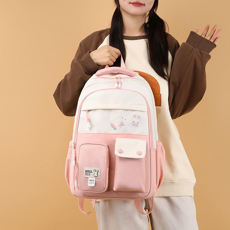 Nylon Material Cute Animal Pattern Printed Lightweight School Backpack For Boys And Girls