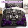 Mythical Characters Pattern Bedding Quilt Set Quilt Cover Pillowcase Home Decoration Birthday Gift (1 * duvet cover + 2 * pillowcase, without core)