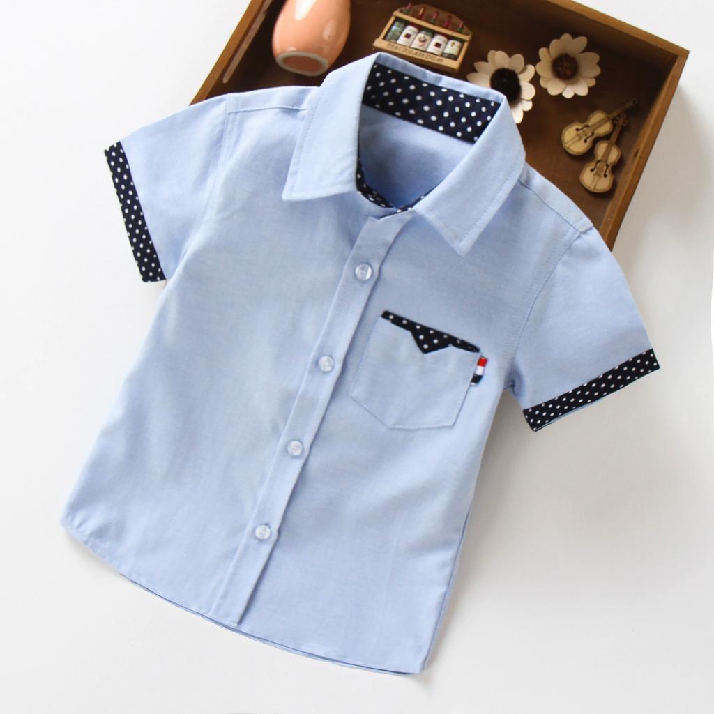 Summer Children's Short-sleeved Thin Shirts Trendy Children's Casual Half-sleeved Shirts Trendy Boys' Summer Short-sleeved Tops
