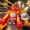 Счастливый Кот Бог Богатства Милый Брелок Новогоднее Маленькое Подвесное Украшение Кукла Года Змеи Мультяшный Брелок для Сумки Подвесной Декор