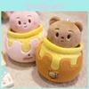Bear Plush Butter Toy Honey Pot Series Pendant Stuffed Animal With Cotton Pp