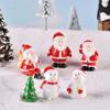 Mini Santa Claus 1 Pcs Resin Crafts Gift Christmas Decoration Christmas Ornaments Micro Landscape Figurines