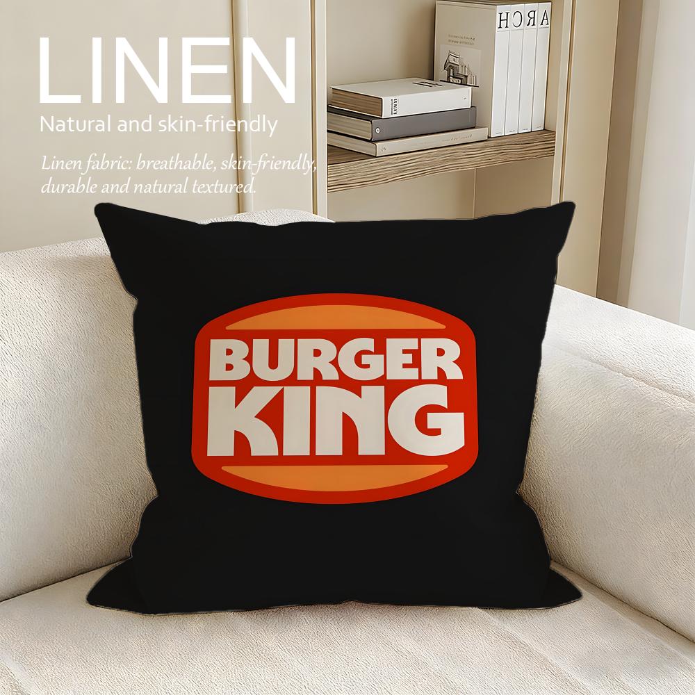 Brand Burger King Cushion Cover Pillowcase Set Pcs x x Breathable Washable Sofa Cushion Cover