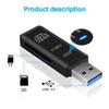 Высокоскоростной USB 3.0 2-в-1 картридер для SD и TF карт, поддерживает до 512 ГБ