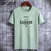Cotton Short Sleeve T-Shirt Printed Men's Trend New Loose Half Sleeve Tops