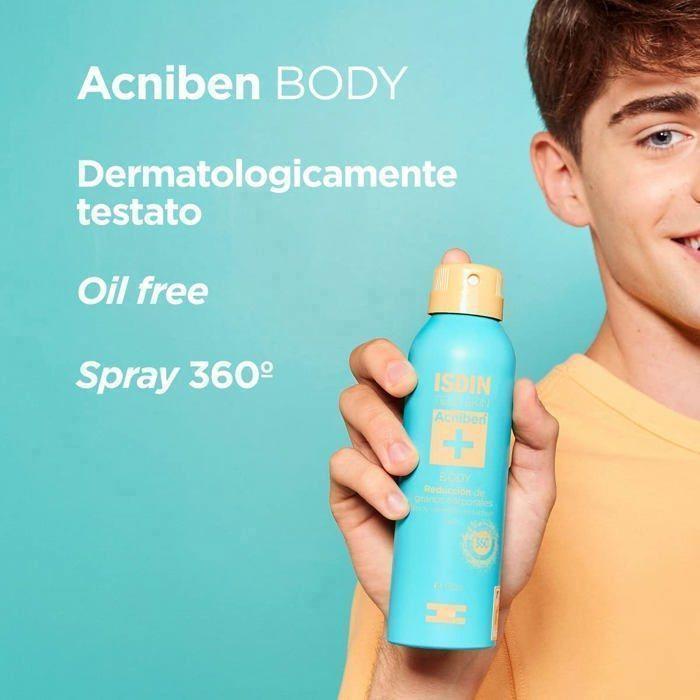 Isdin Teen Skin Acniben Спрей для тела 360° Уменьшение прыщей на теле 150 мл