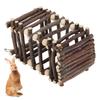 Wooden Rabbit Grass Food Feeder Small Animal Grass Feeding Frame Rabbit Cage Accessories