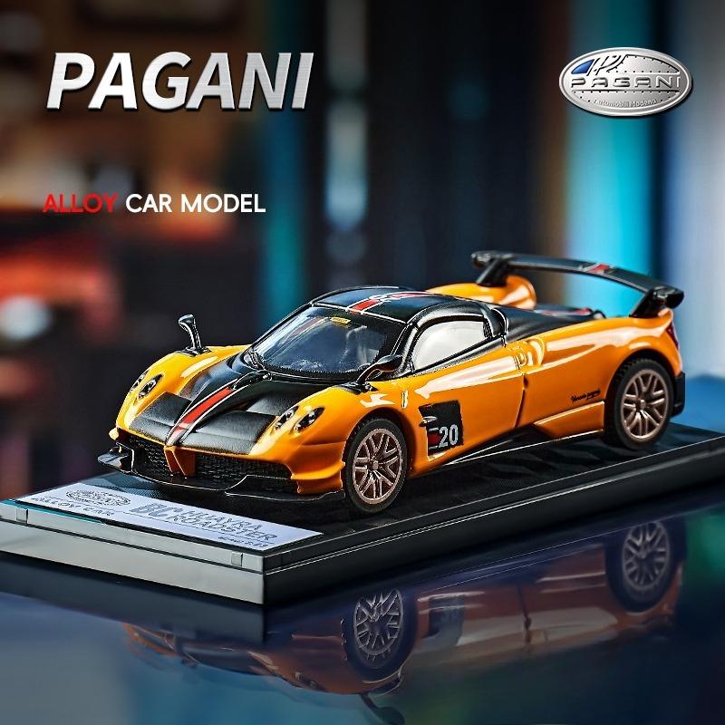 Симуляция 1/43 Модель Суперкара Pagani Huayra BC с Подставкой для Демонстрации Литой Land Rover Jimny Игрушка для Мальчиков Подарок Миниатюрная Машина