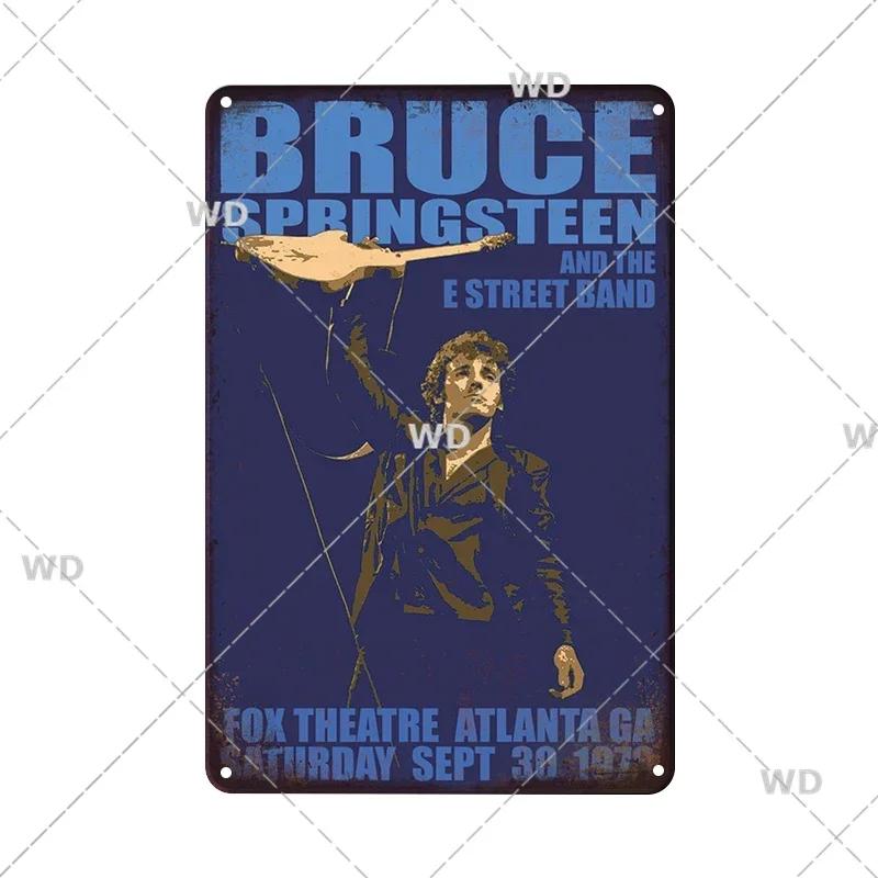 Ретро Винтажный Металлический Жестяной Знак Рок-н-Ролл Группы - The Doors ZZTOP Queen Музыкальный Постер, Настенный Декор Табличка