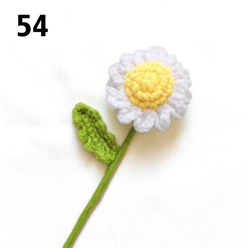 Подарок на День Учителя Подсолнух Вязаный Цветок Вязаный Цветок Ручной Работы Букет Домашний