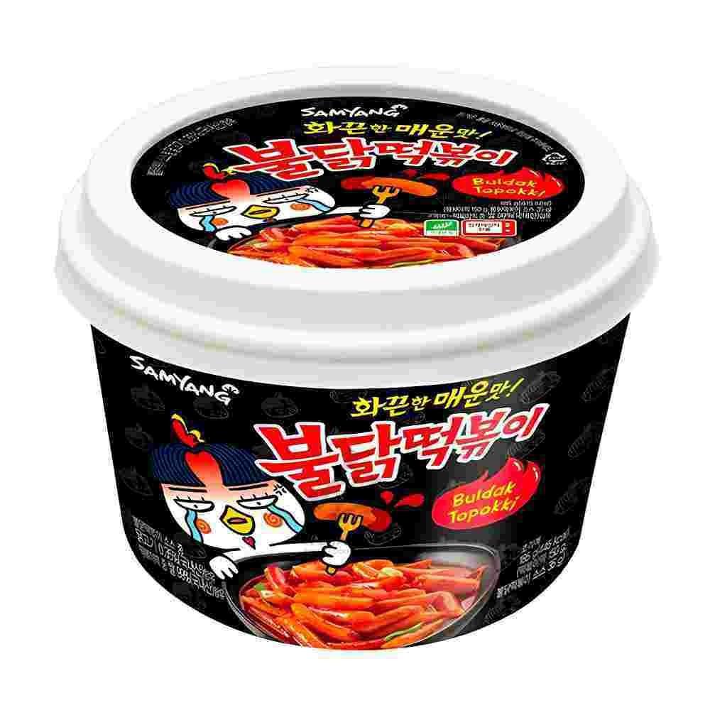 Samyang Original Hot Chicken Flavor Topokki In Cup 185g x 3pcs / Korean Topokki, Kfood, Authentic Korean Food