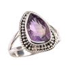 Natural Ametrine Gemstone Handmade 925 Solid Silver Jewelry Ring Size 6.5 D1I52
