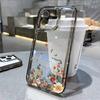 Модный чехол для телефона с цветами для iPhone 16 15 11 12 14 13 Pro Max Mini SE2 7 8 Plus Ударопрочный прозрачный силиконовый чехол Fundas