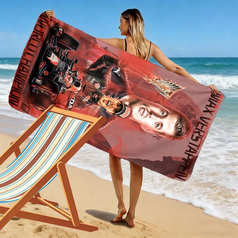 VER Formula Legend Beach Towel, Large Soft Quick Dry Towel for Beach Camping Swimming