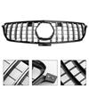 Chrome Black Front Grille Grill For Benz W166 2012-2015 ML350 400 550 GTR Style