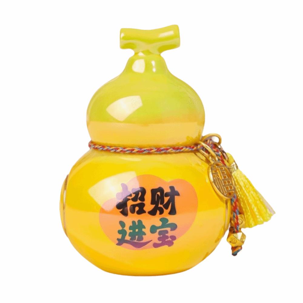 Portable Mini Gourd Statue Chinese Style Gourd Car Ornaments Gift Home Decoration Desk Decorations