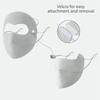 Thin Detachable Ice Silk Mask Breathable Face Cover Elastic Sunscreen Face Scarf  Golf