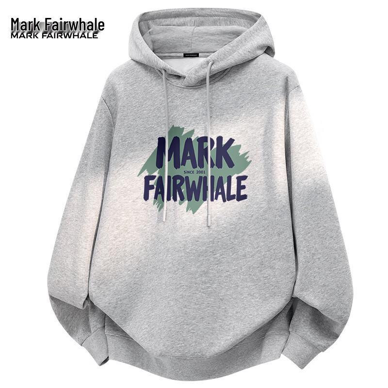 Mark Fairwhale Мужская толстовка с капюшоном оверсайз из плотного материала