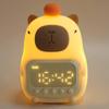 USB Rechargeable Capybara Night Light Charging Bedside LED Clock Capybara Alarm Clock Living Room