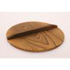 Ichihara Woodworks 24cm Burnt Cedar Pot Lid 22185