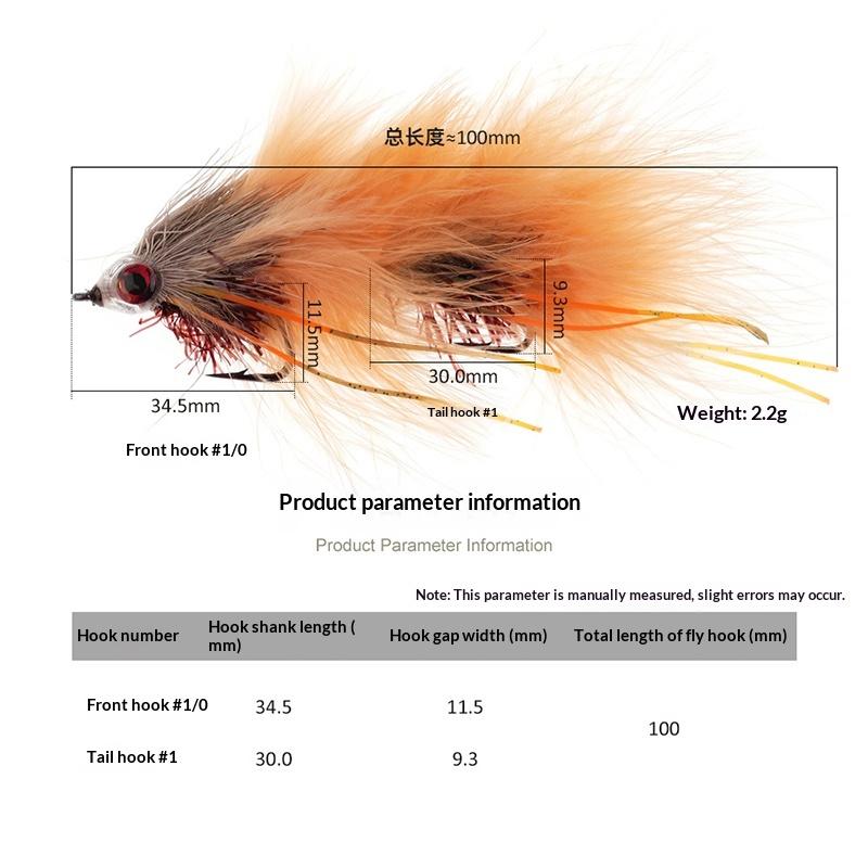 Articulated Fish Streamers High Simulation Deer Hair Bass Bugs for Coastal Offshore Big Game Fishing