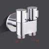G1/2 Three-way Filling Angle Valve Wall Mount One Into Two Out Water Controller Toilet Bidet Cleaning Sprayer Accessories