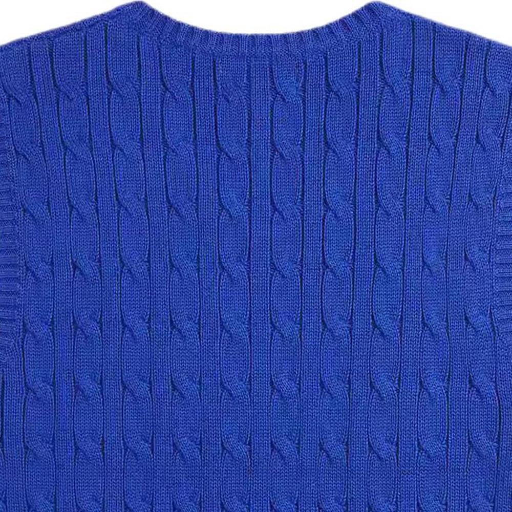 Свитер Polo Ralph Lauren FW25 Вязаный хлопковый жилет с косами Детский свитер CWPOSWEY6820648-400