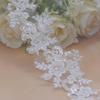 1 ярд Кружево из бисера Ручной работы Жемчужная окантовка Кружевная ткань Подходит для украшения одежды Ширина 6 см