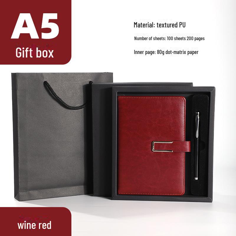 «Набор из фирменных деловых блокнотов формата А5 с мягкой обложкой и подарочной коробкой для блокнота формата В5»