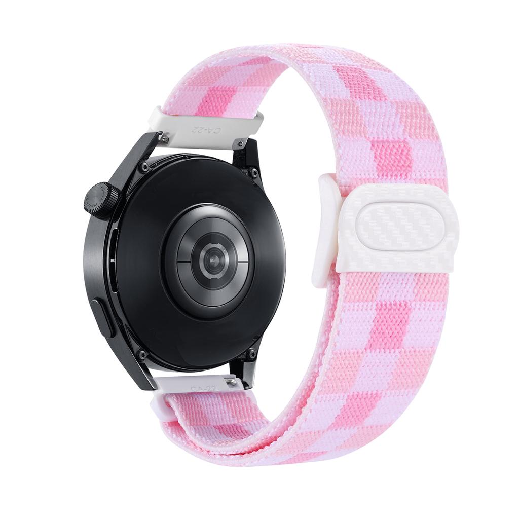 Плетеный нейлоновый ремешок 20 мм 22 мм для Huawei Watch GT/GT3 Pro/Samsung Galaxy Watch 6 5 4, магнитный браслет для Amazfit GTR/GTS Band