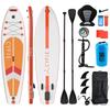 CYFIE Надувная 320см 81см 15см Доска для гребли с каяком Идеально подходит для SUP 150кг Вес Идеально подходит для SUP рыбалки и йоги Стенд-ап падлборд, Длинный, Широкий, Толстый,