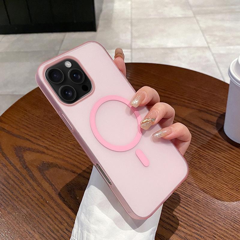 Применимо к чехлу для мобильного телефона iPhone18PRO 17 ультратонкий ледяной туман магнитный матовый прозрачный Apple 15 всесторонний защитный чехол