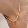 Cute Plump Heart Pearl Necklace Nz2026