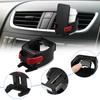 X AUTOHAUX Car Cup Holder Adjustable Card Link Stand Phone Holder Air Vent Mount Universal Red 2 in 1