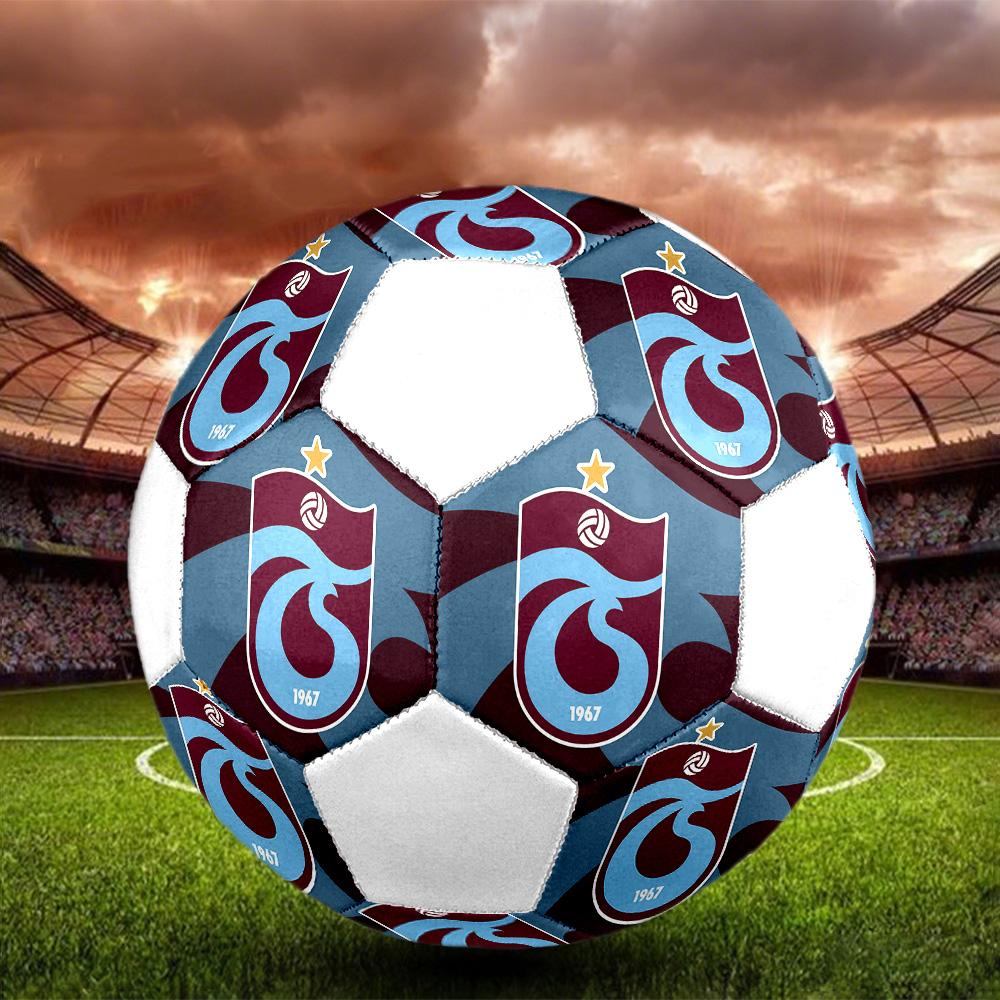 1 шт. Футбольный мяч SK Trabzonspor размер 5 PrahaМяч для мини-футбола Цветной Для всех возрастов Машинная строчка ПВХ Готов к соревнованиям Прочный Высокий отскок